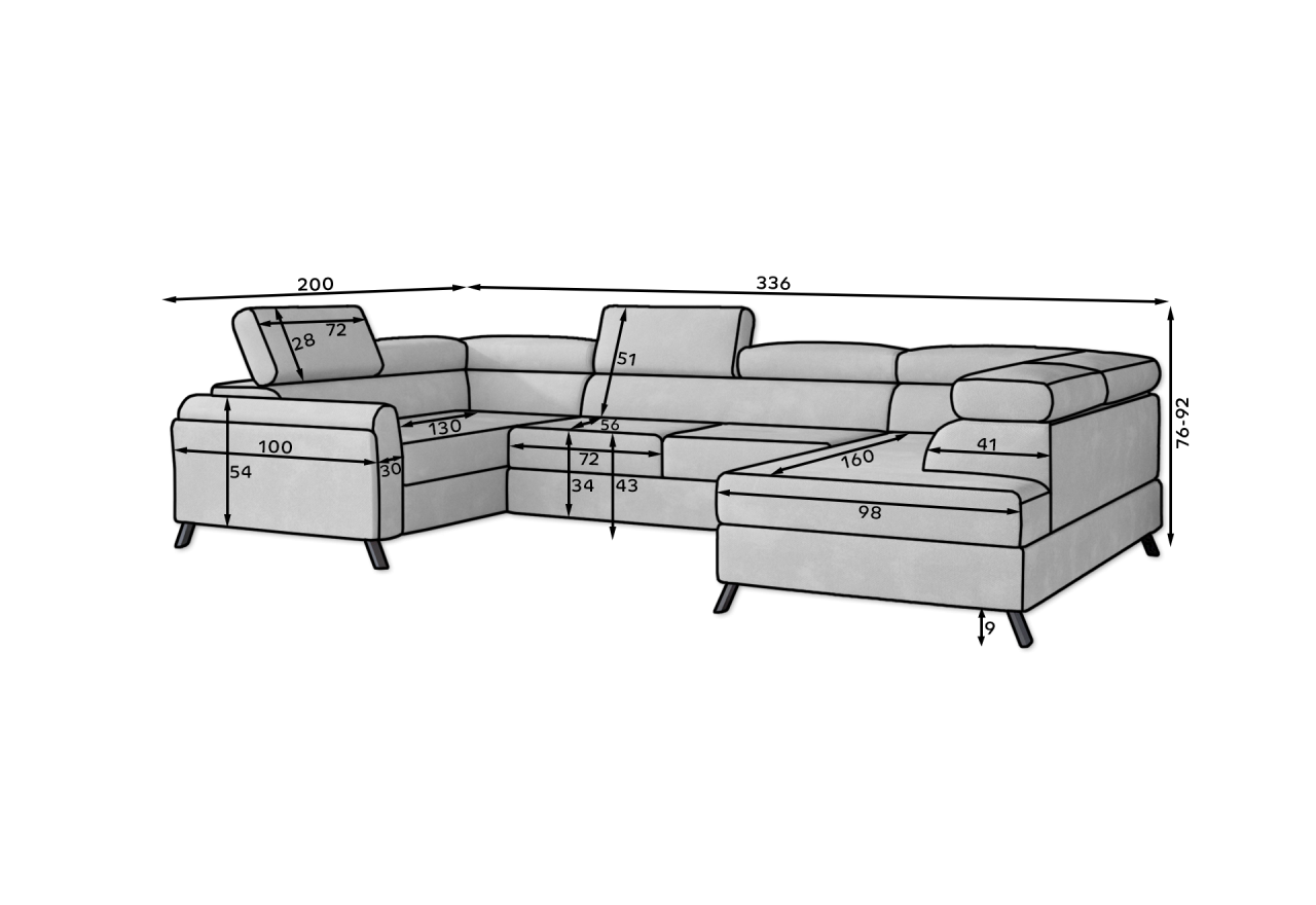 Ecksofa Lenzo UL