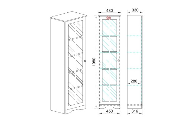 Vitrine Landskape S