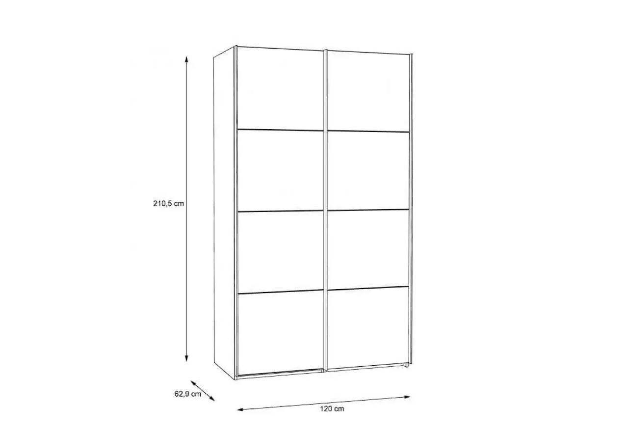 Kleiderschrank Drimer XL (220cm)