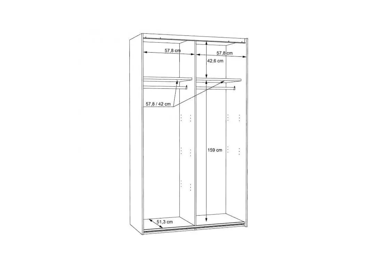 Kleiderschrank Drimer XL (220cm)