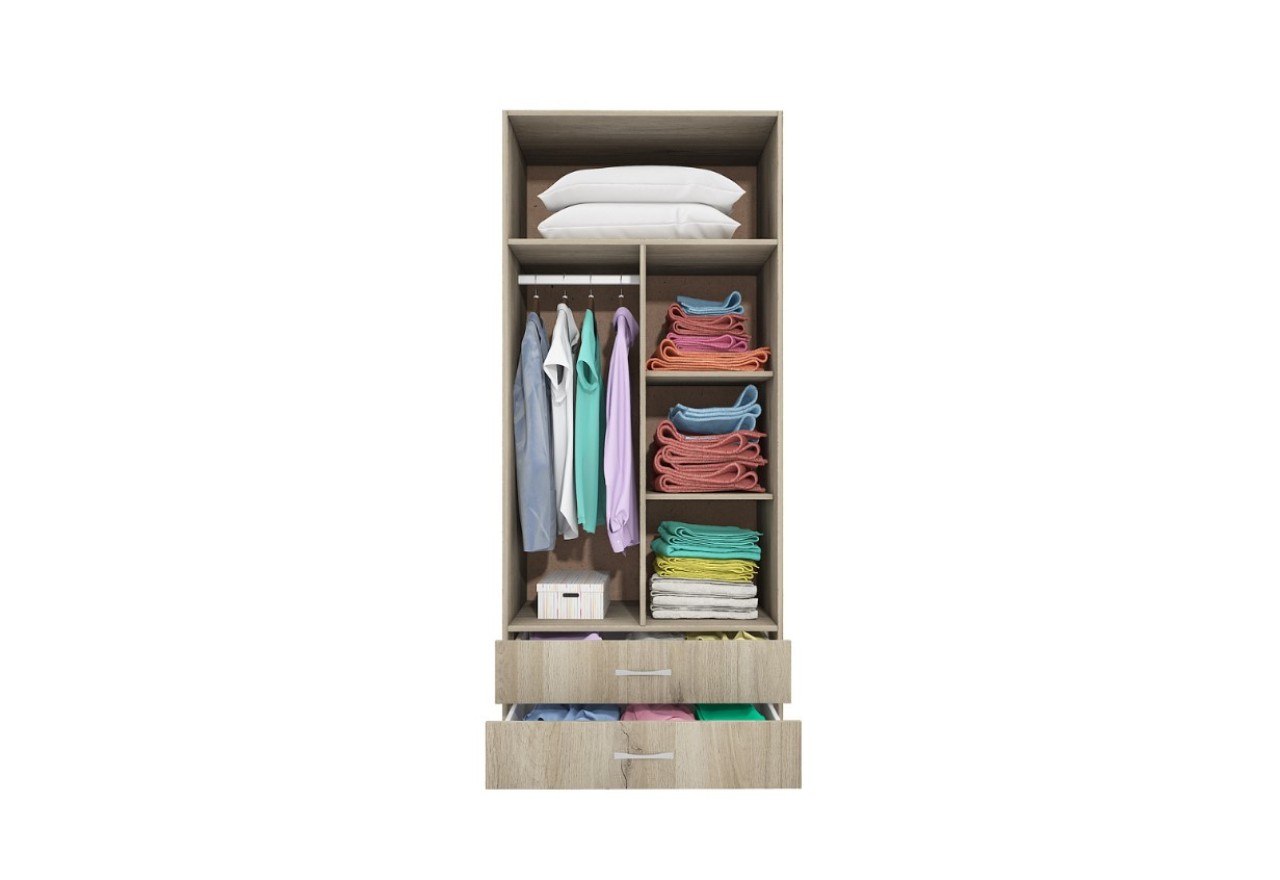 Kleiderschrank Duo Plus (80cm)