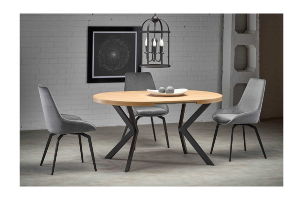 Esstisch Peroni Nero (75x100-250)