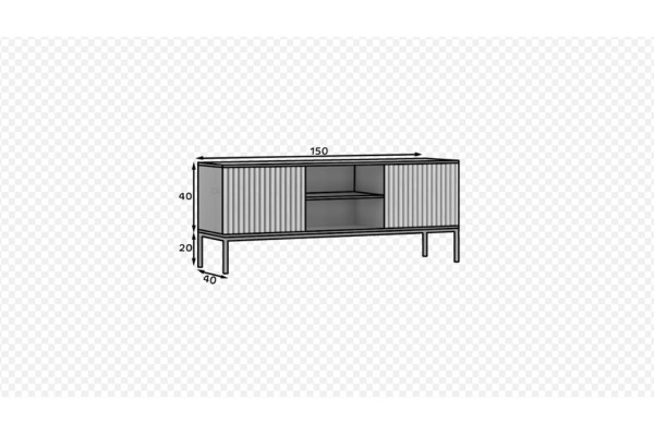 TV Lowboard Noville Lux / An Lager