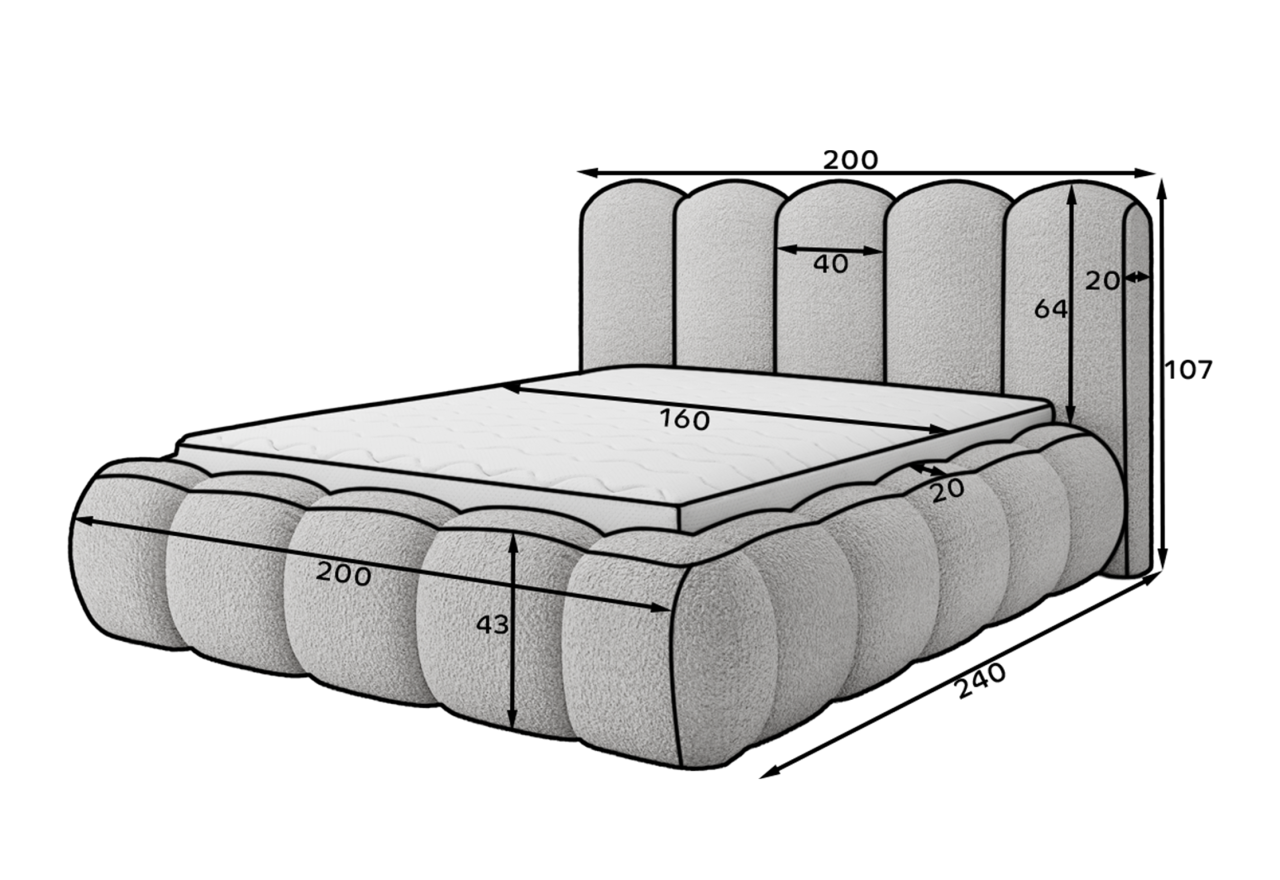 Bett Craft M (160x200)
