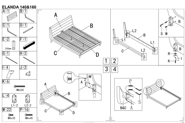 Bett Elanda (140x200)