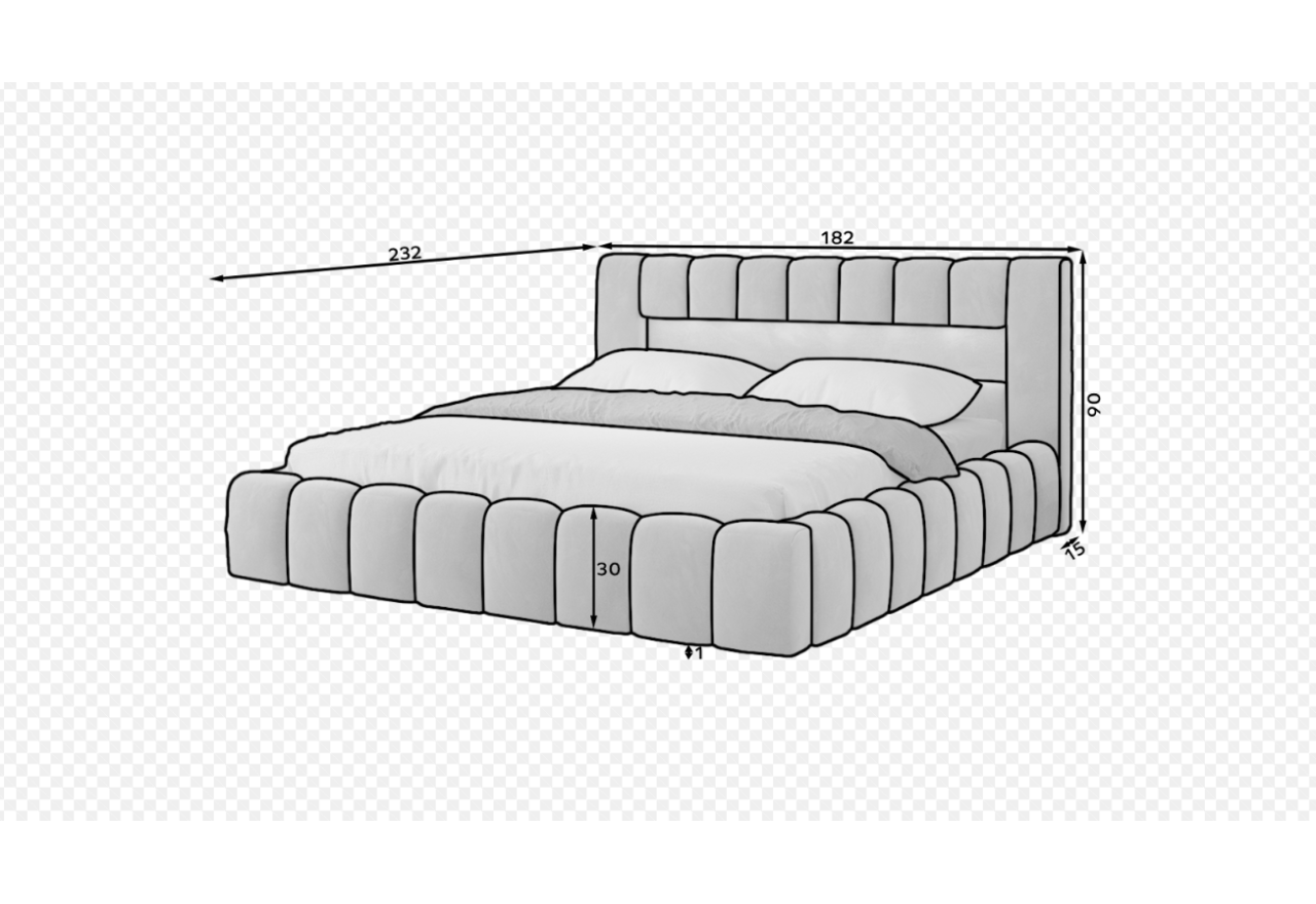 Bett Hero  M (160x200)