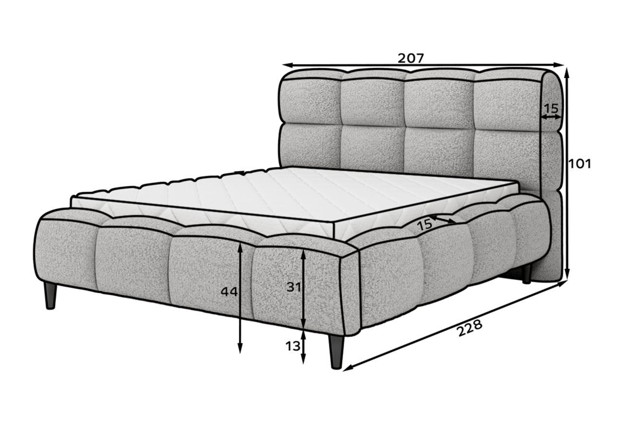 Bett Holand L (180x200)