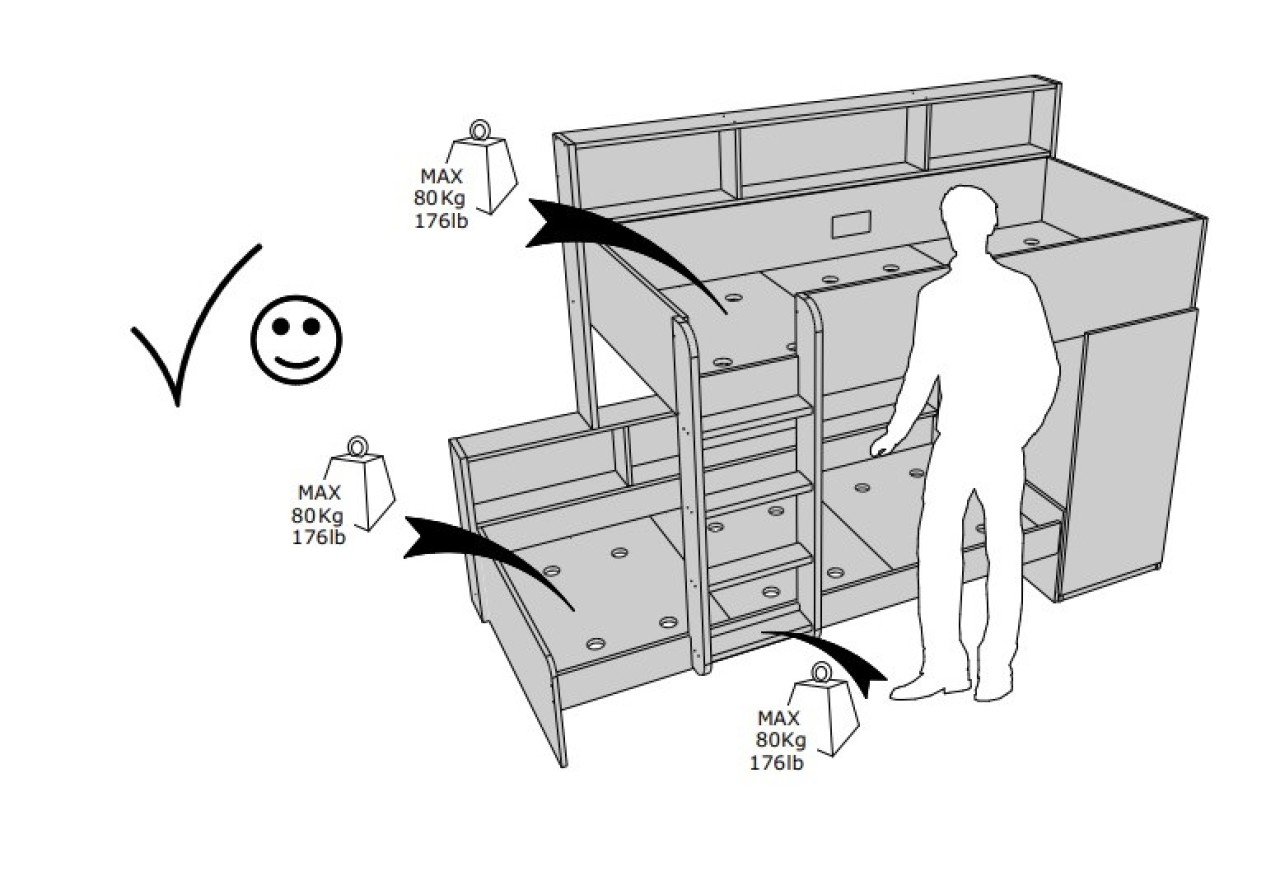Bett  Sinna Lux (90x200)
