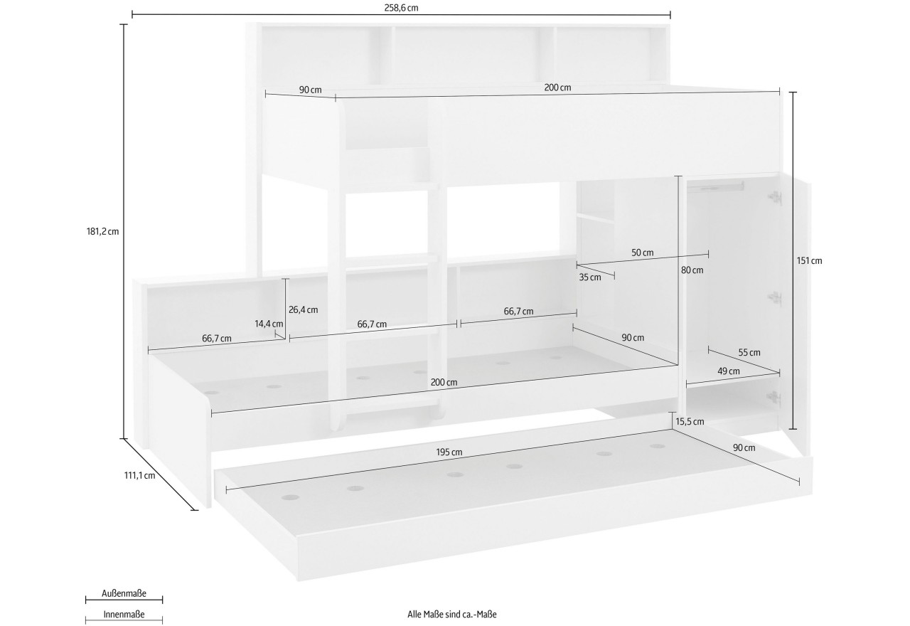 Bett  Sinna (90x200)