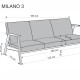 3 Pers. Couch Millan
