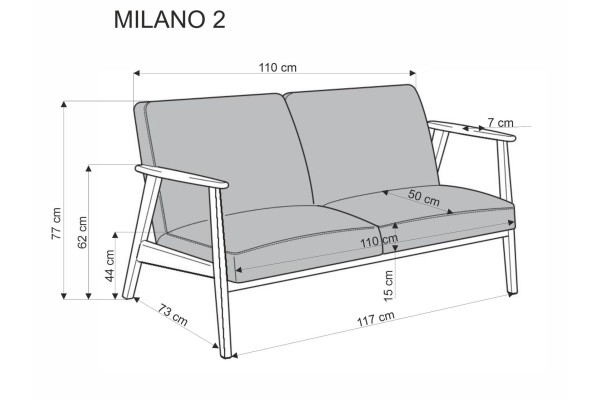 2 Pers. Couch Millan