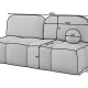 2 Pers. Couch Spider