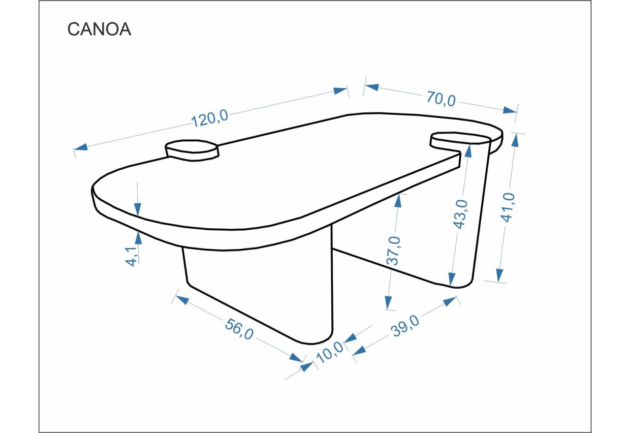 Couchtisch Canoa