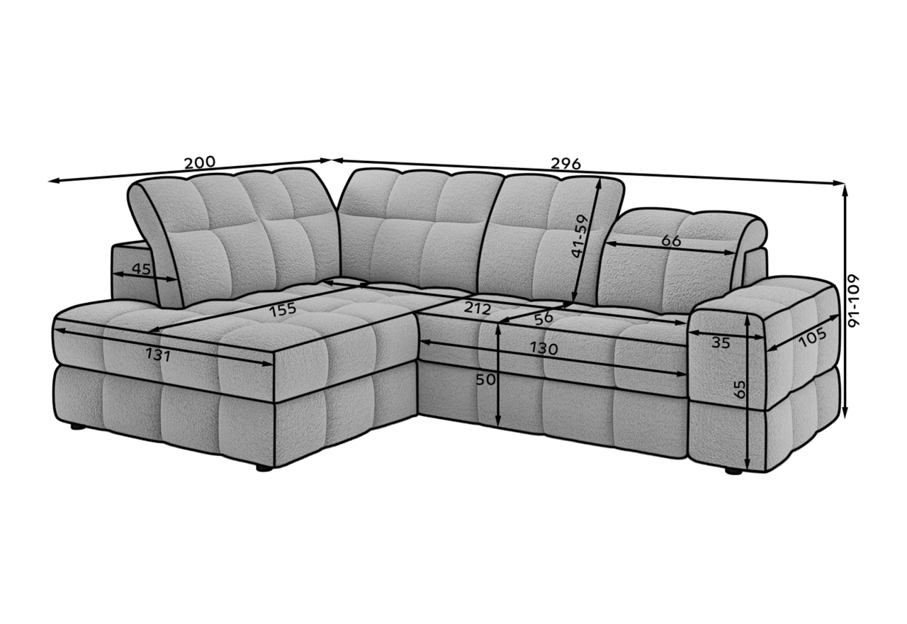 Ecksofa Heraklea L