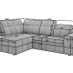 Ecksofa Heraklea L