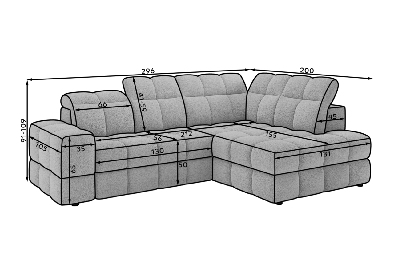 Ecksofa Heraklea R