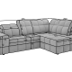 Ecksofa Heraklea R
