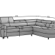 Ecksofa Levo R