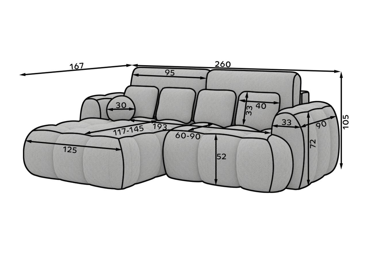 Ecksofa Mexico L