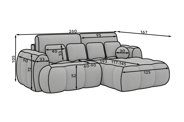 Ecksofa Mexico R
