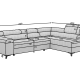 Ecksofa Molika R