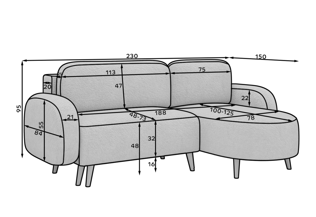 Ecksofa Picolo R