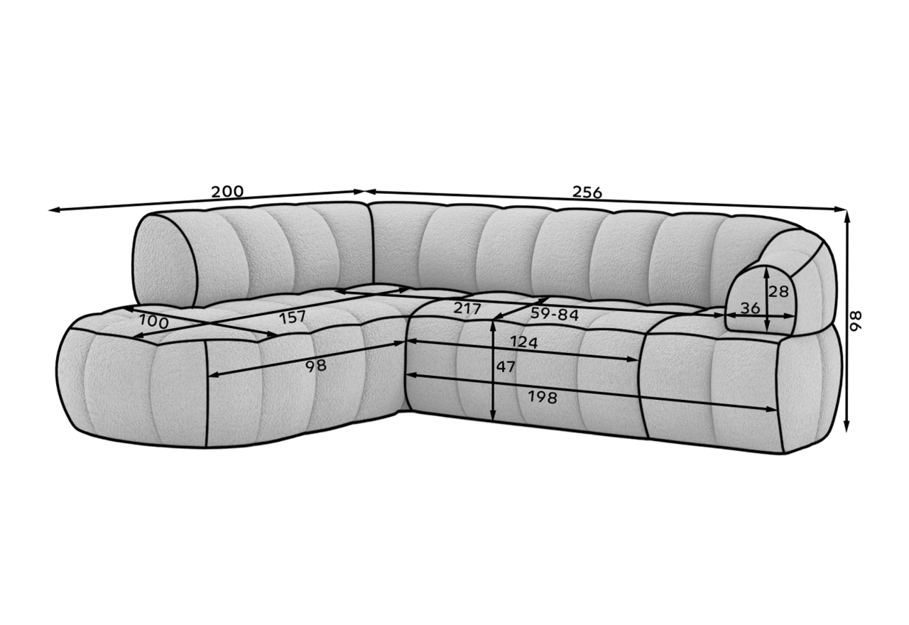 Ecksofa Planca L