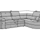 Ecksofa Pontresina  R