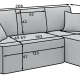 Ecksofa Sergy L/An Lager