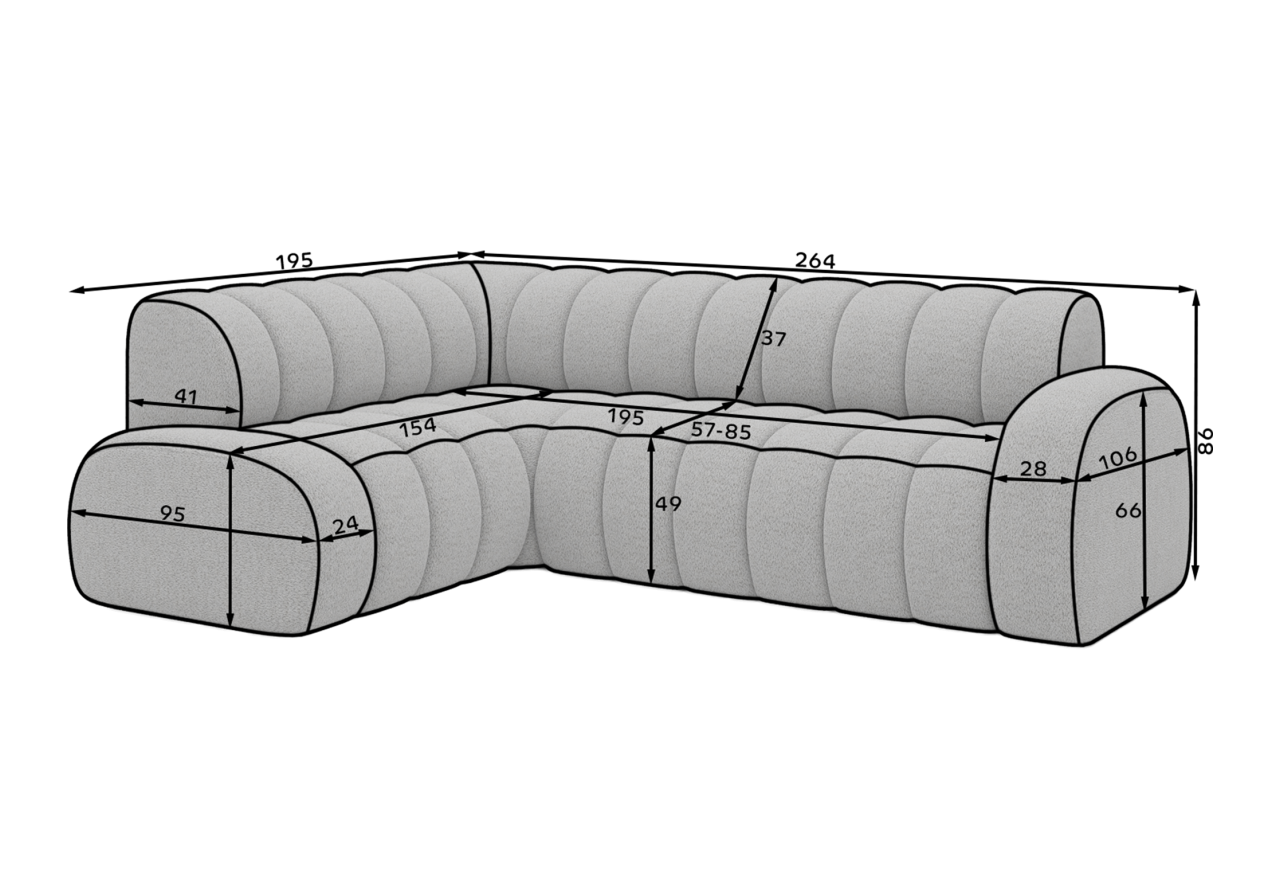 Ecksofa Valetta L