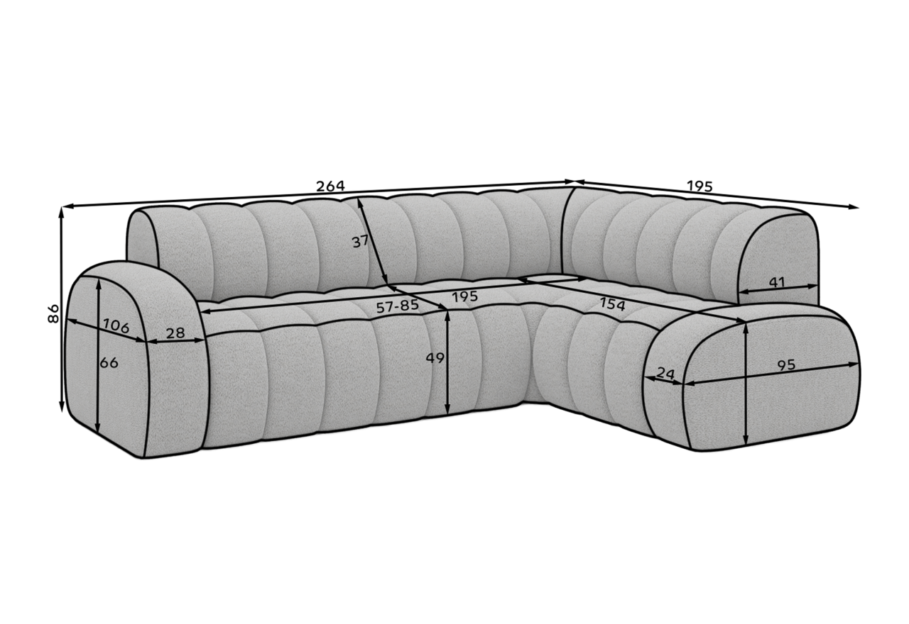 Ecksofa Valetta R