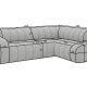Ecksofa Valetta R