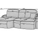 Ecksofa Vinga L