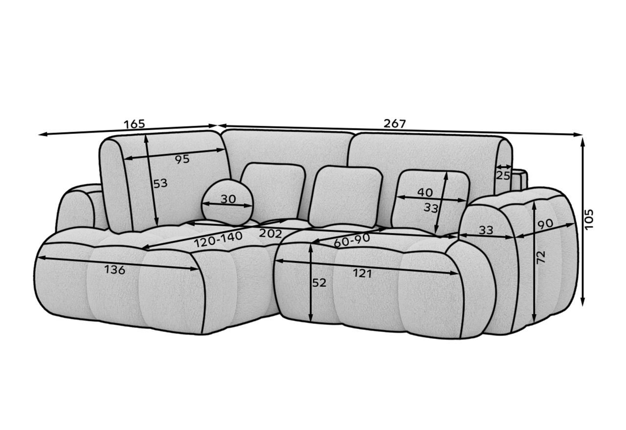 Ecksofa Zoom L
