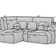 Ecksofa Zoom L