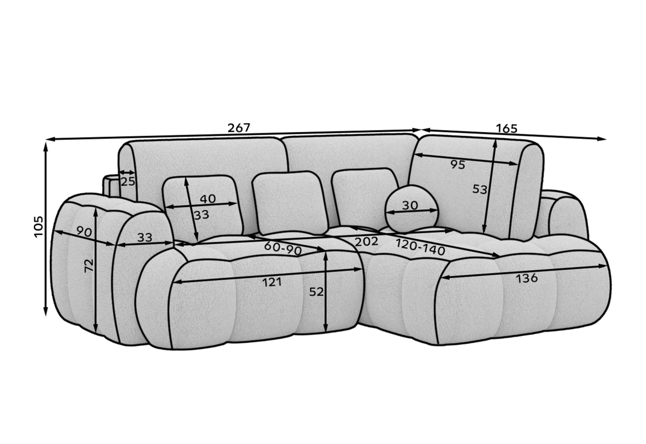 Ecksofa Zoom R