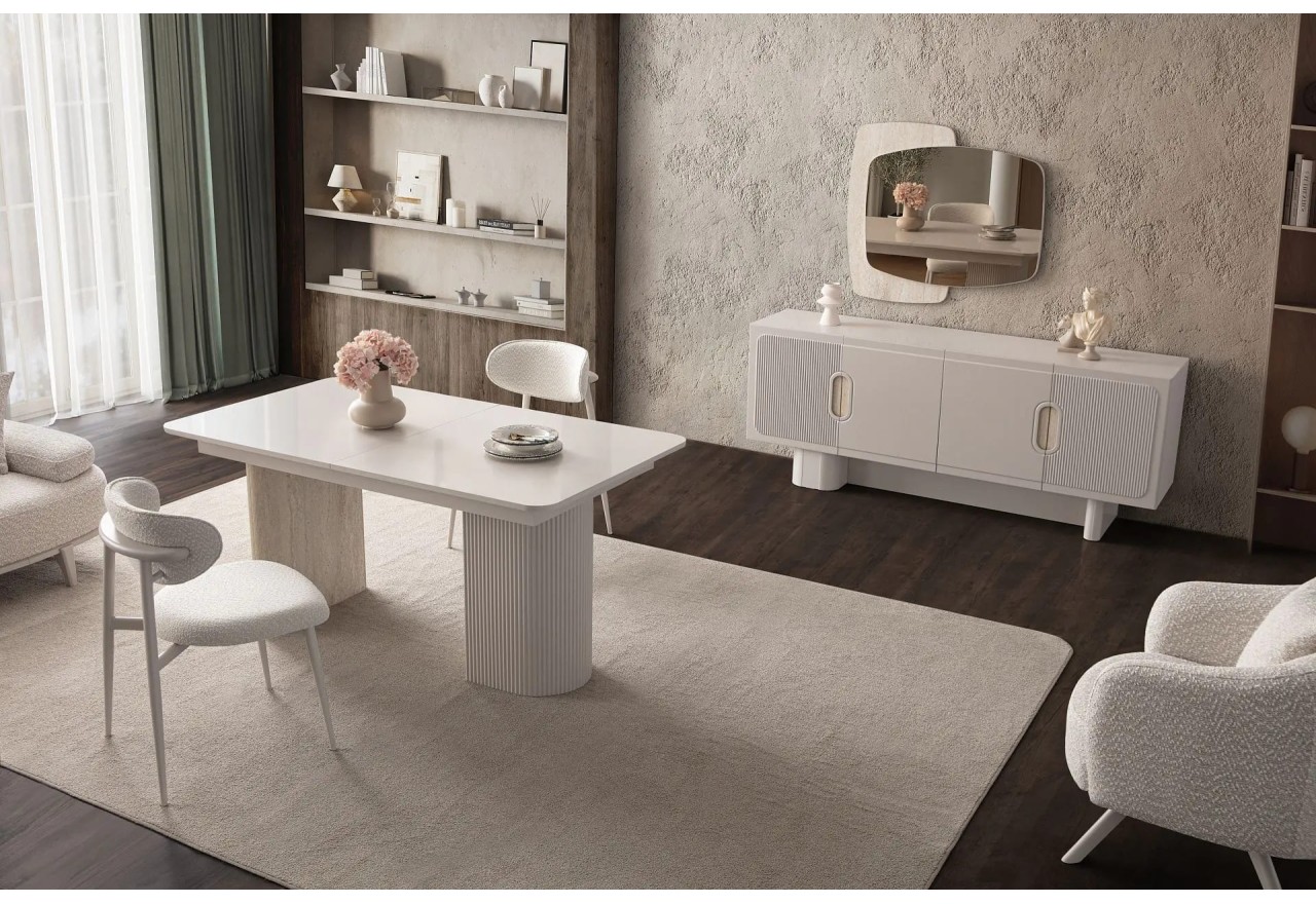 Esstisch Aura (160+40x90)