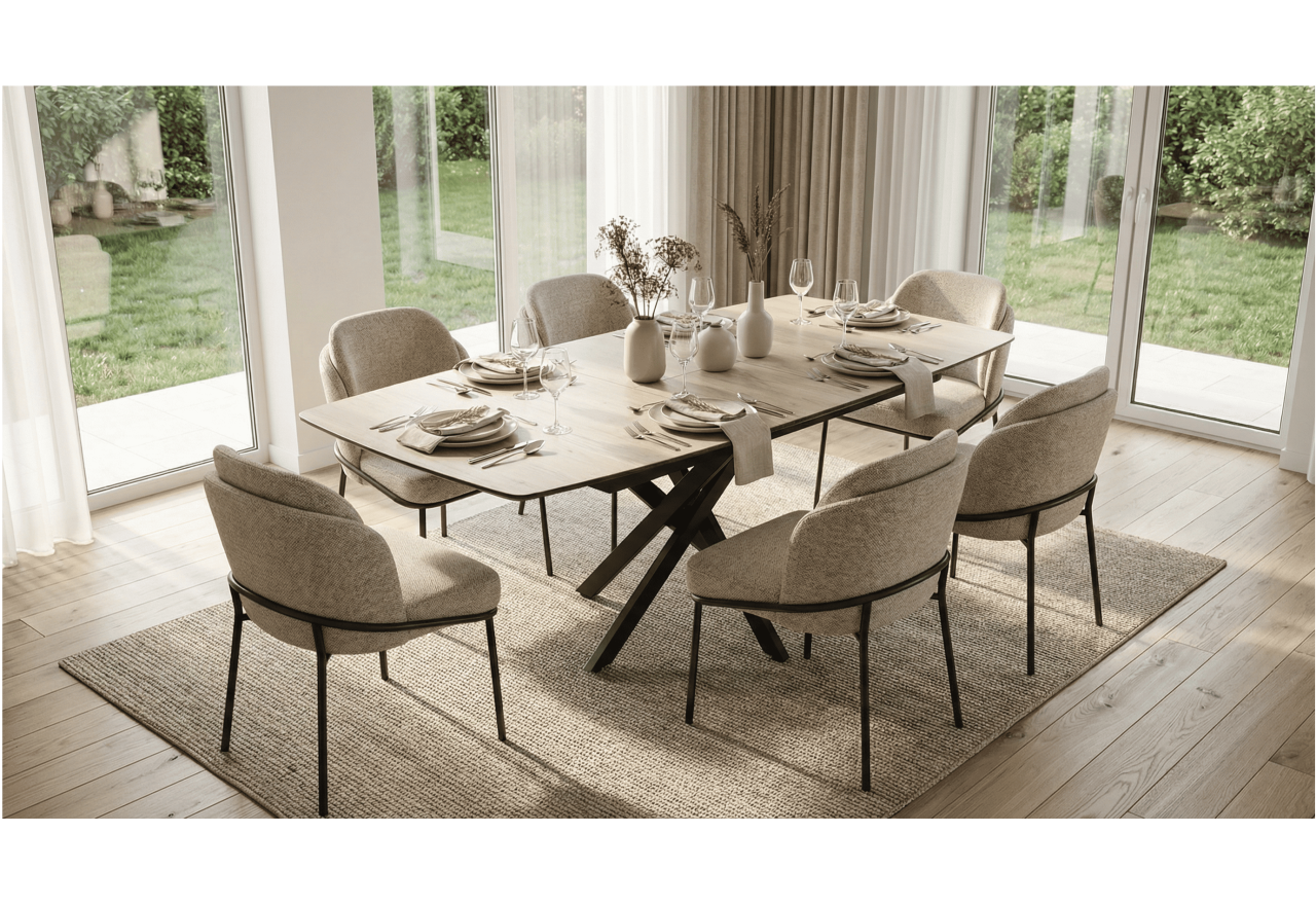 Esstisch Filis (90x145-185)