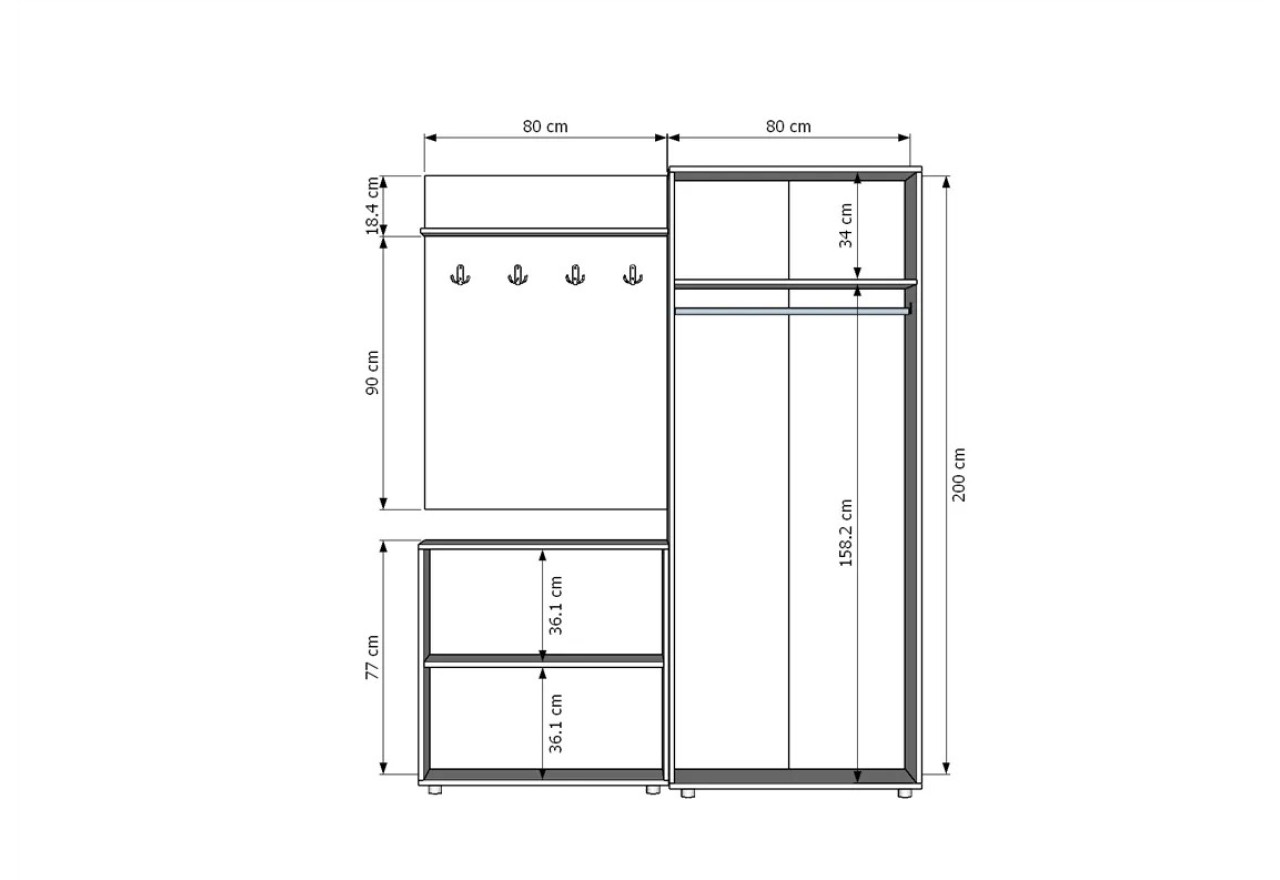 Garderobe Green