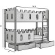 Bett Burg (80x160)