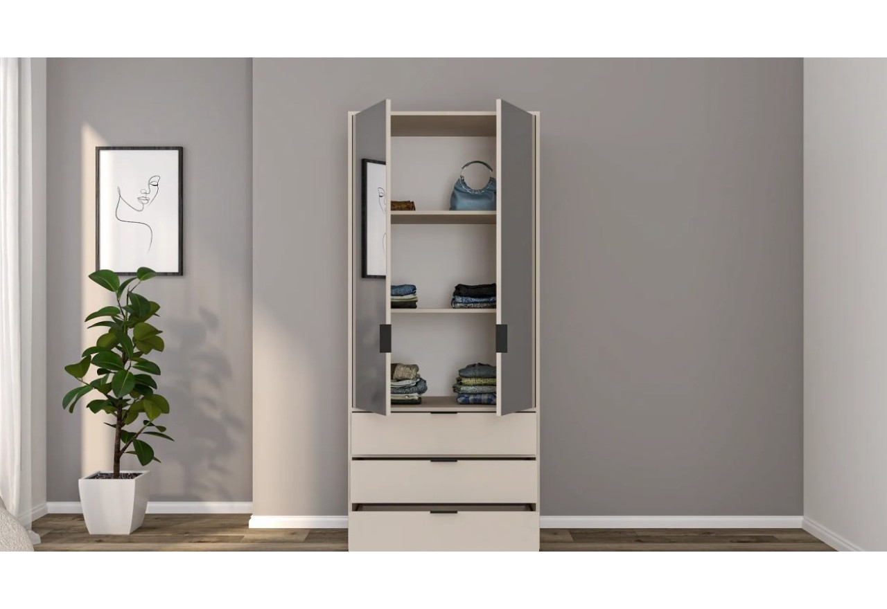 Kleiderschrank Deni S (90cm)