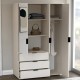 Kleiderschrank Deni M (135cm)