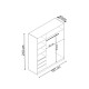 Kleiderschrank Flex S (150cm)
