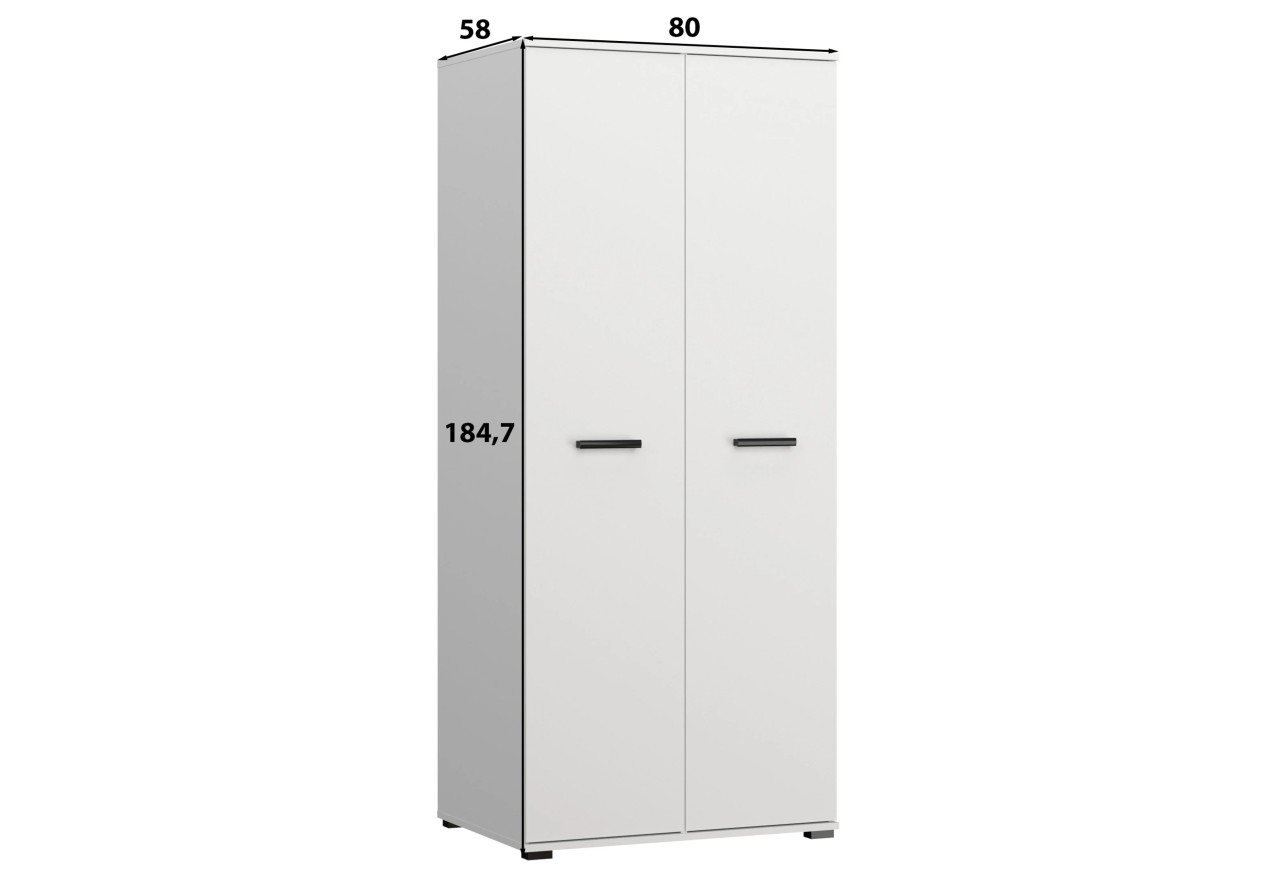 Kleiderschrank Frazio  (80cm)