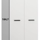 Kleiderschrank Frazio  (80cm)