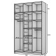Kleiderschrank Kango Lux (150cm)