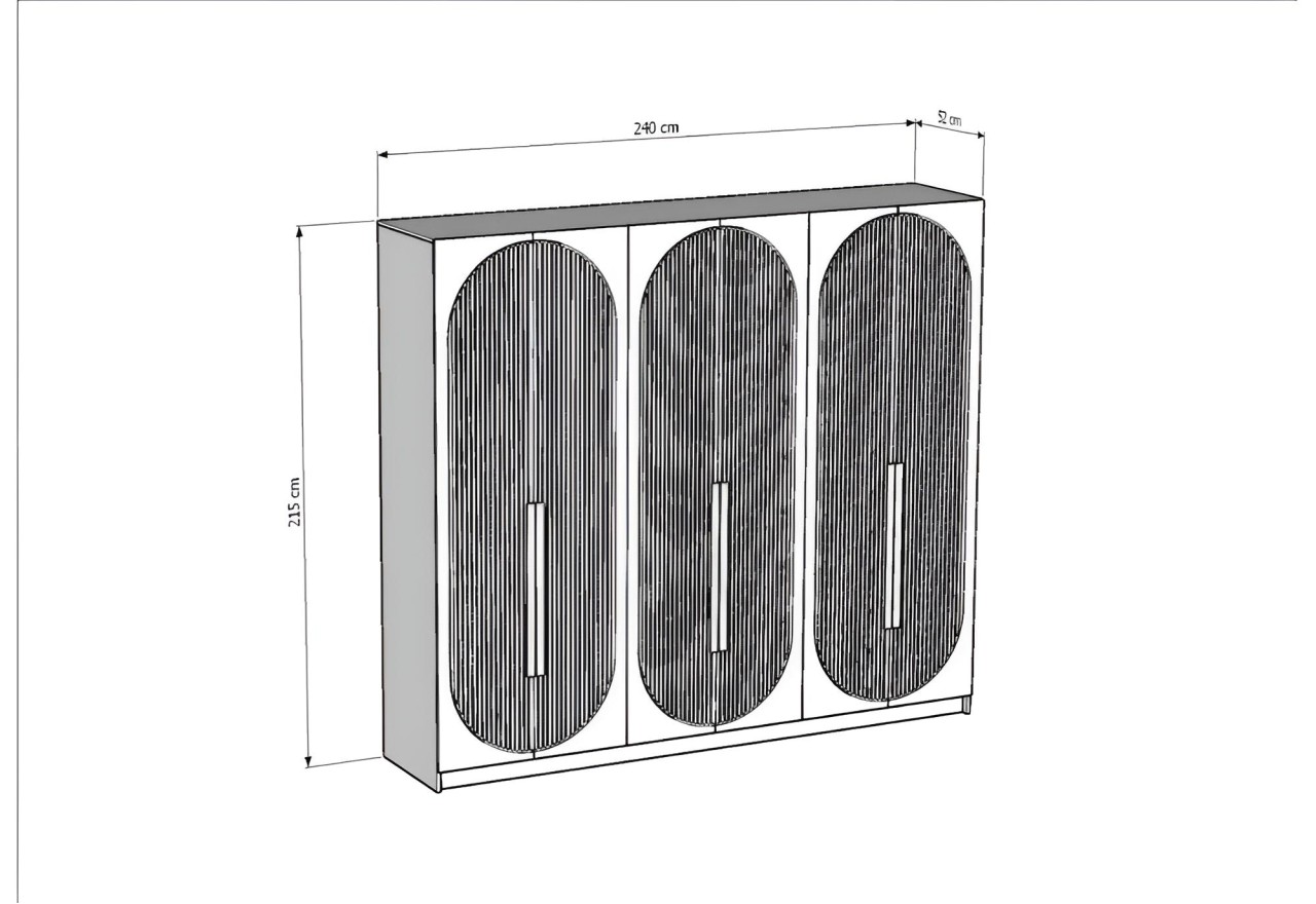 Kleiderschrank Leonardo (240cm)