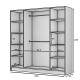 Kleiderschrank Maccao Lux  (200cm)
