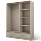 Kleiderschrank Rovin Lux (150cm) 