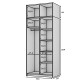 Kleiderschrank Sono XL (100cm)